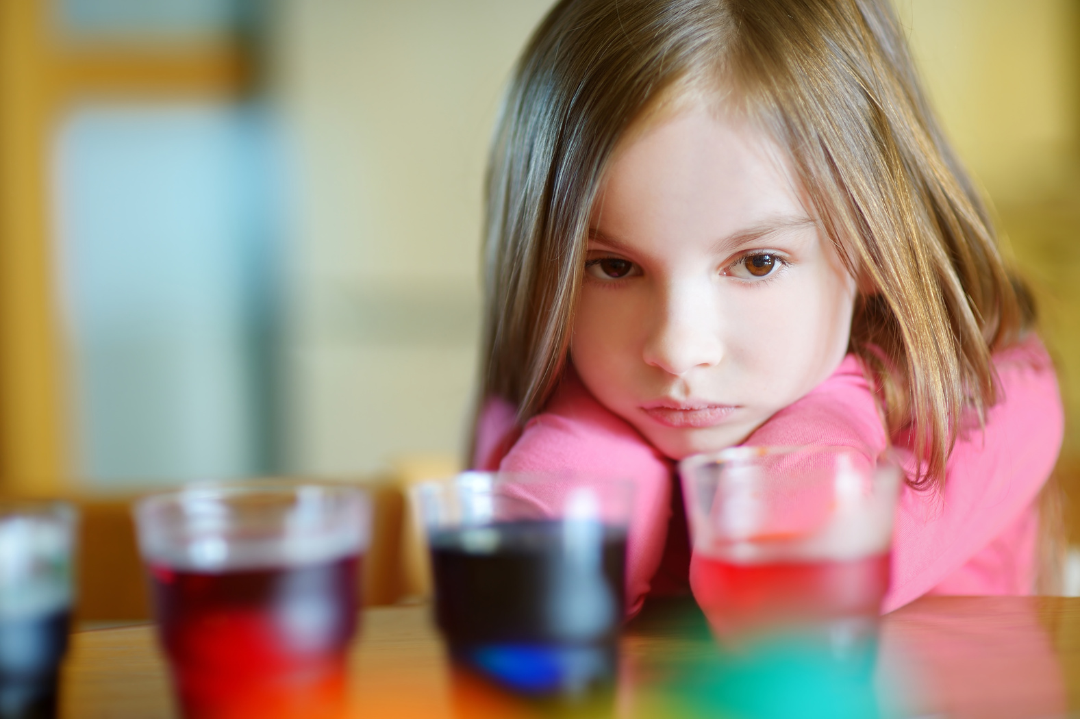 Little Girl with Paints