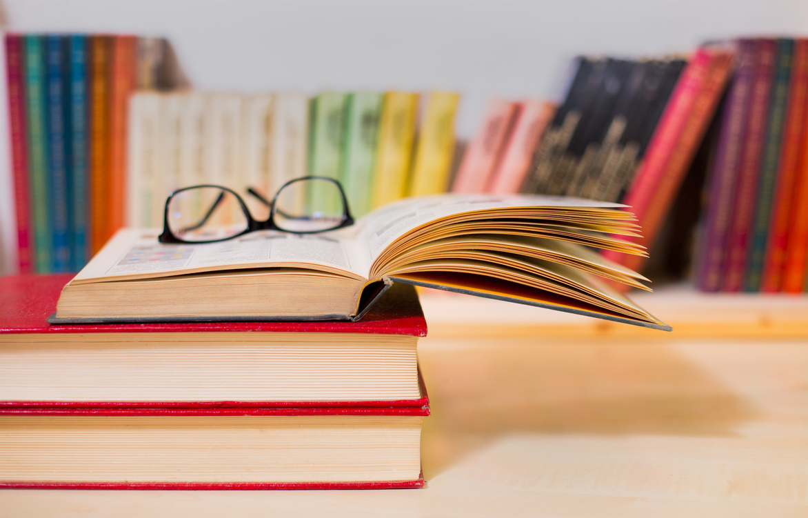 Student books on the table